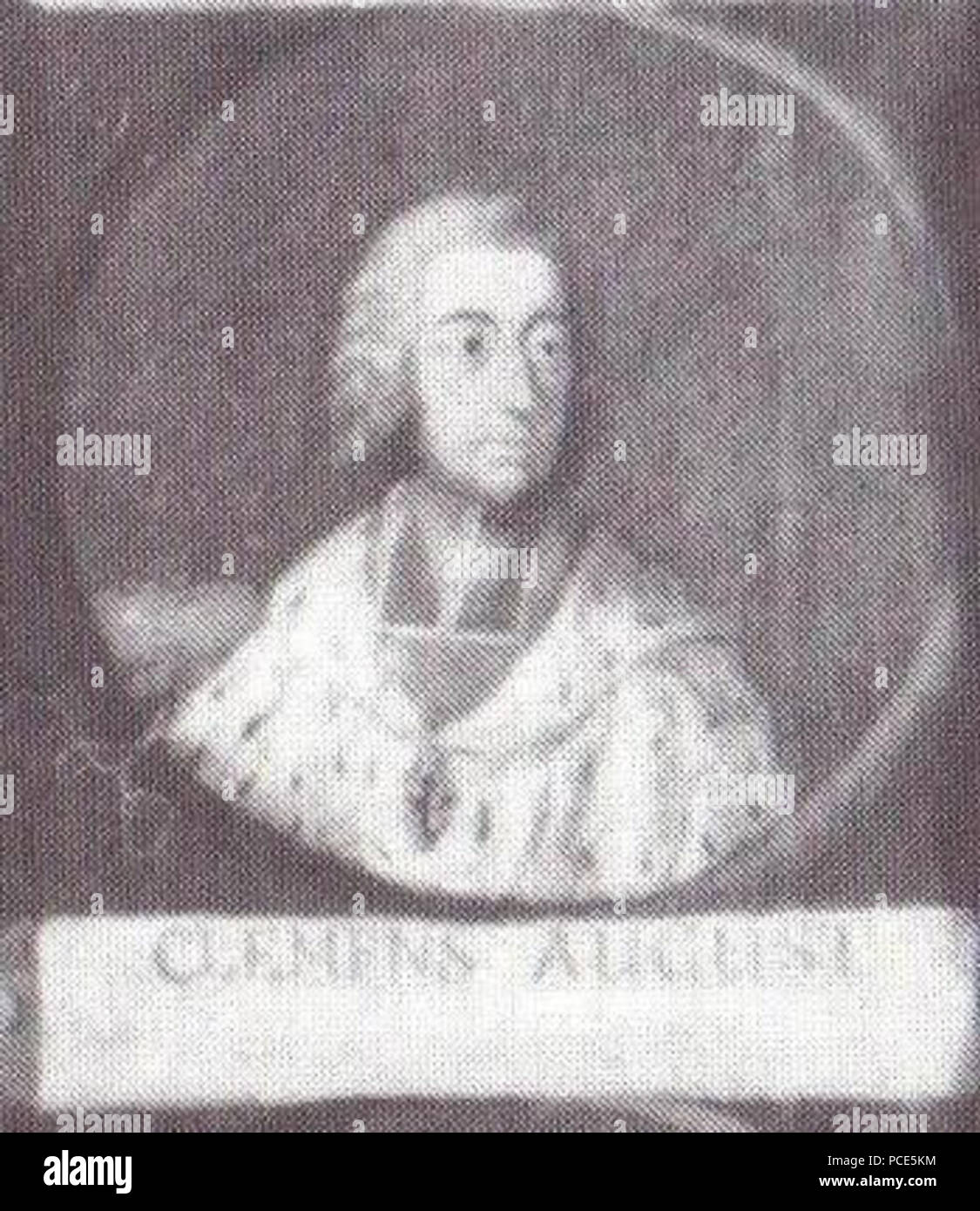 17 57 Clemens August Stockfoto