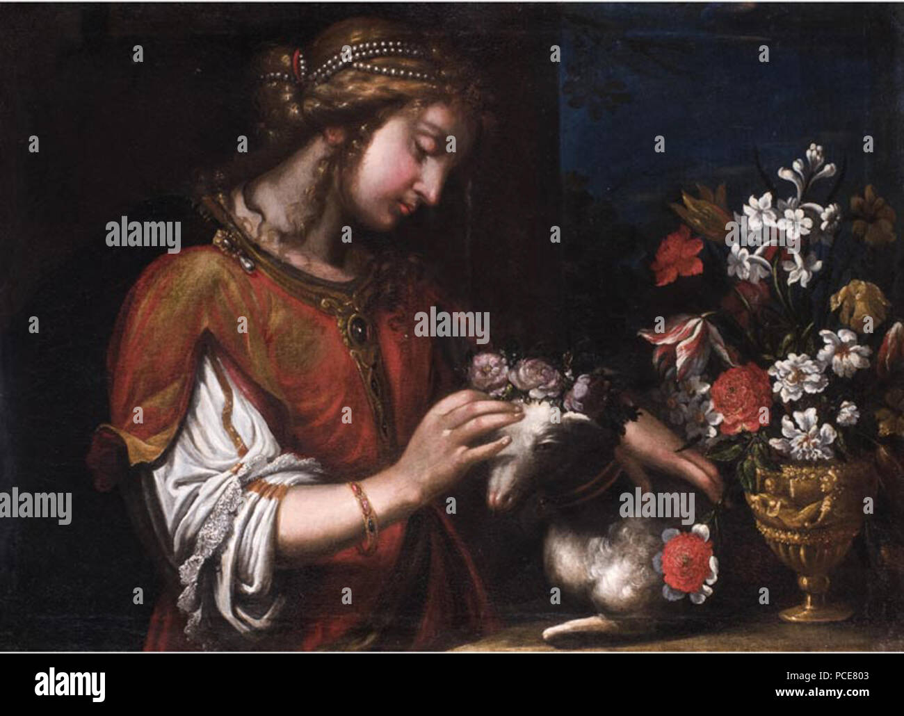 30 Agostino Melissi Heilige Agnes Stockfoto