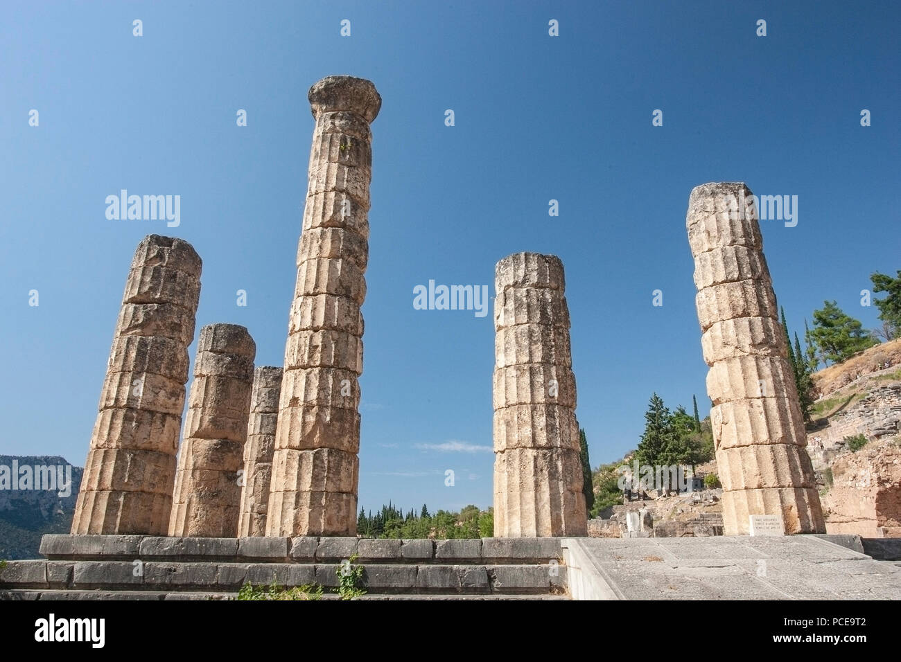 Anzeigen von Delphi, Weltkulturerbe, Griechenland Stockfoto