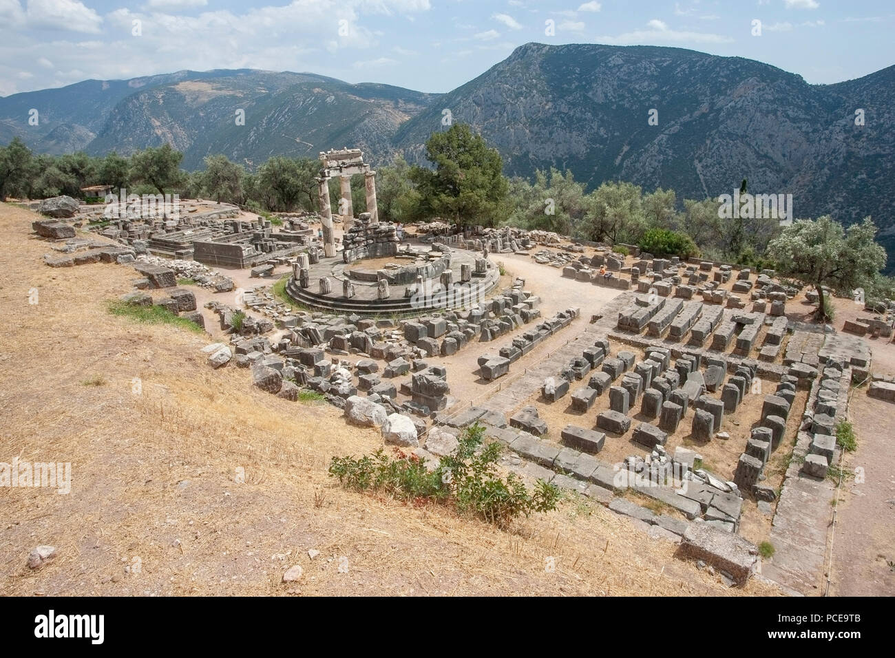 Anzeigen von Delphi, Weltkulturerbe, Griechenland Stockfoto