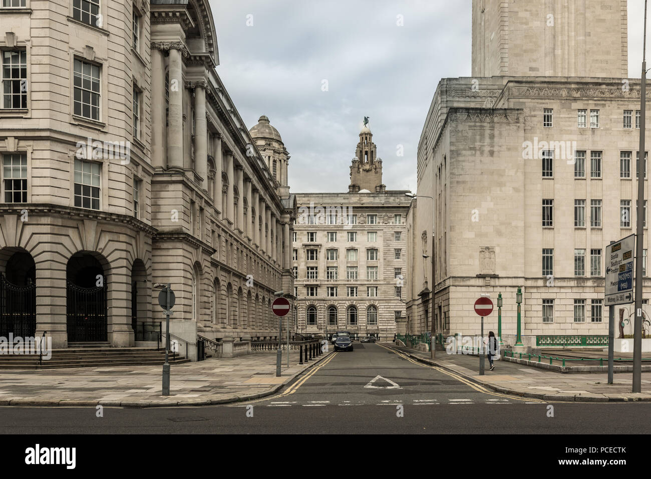 Liverpool Gothic wie Gebäude Stockfoto