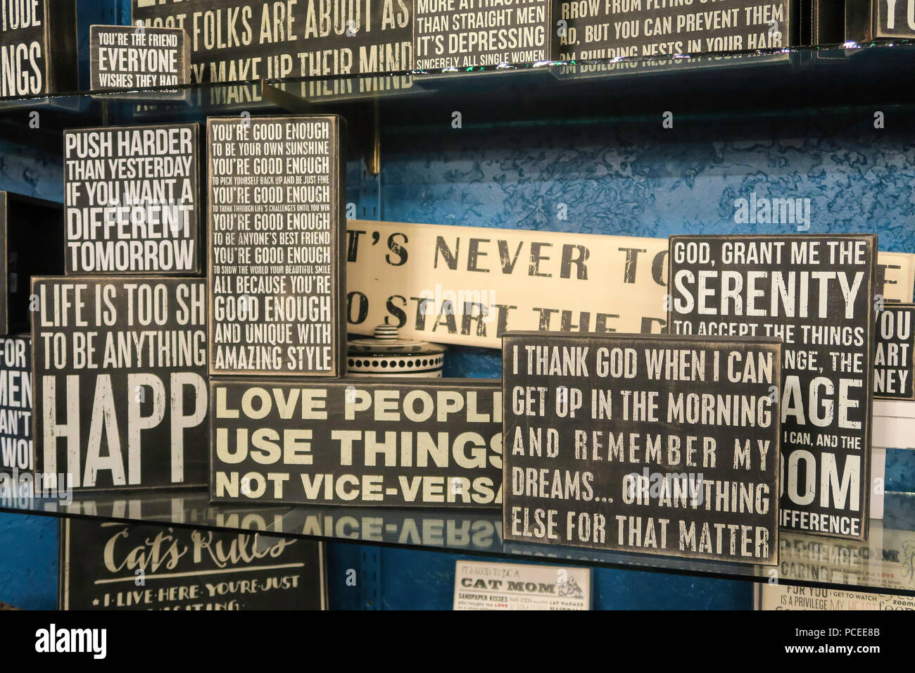 Dragonfly trocken waren Frauen Clothing Store in Great Falls, Montana, USA Stockfoto