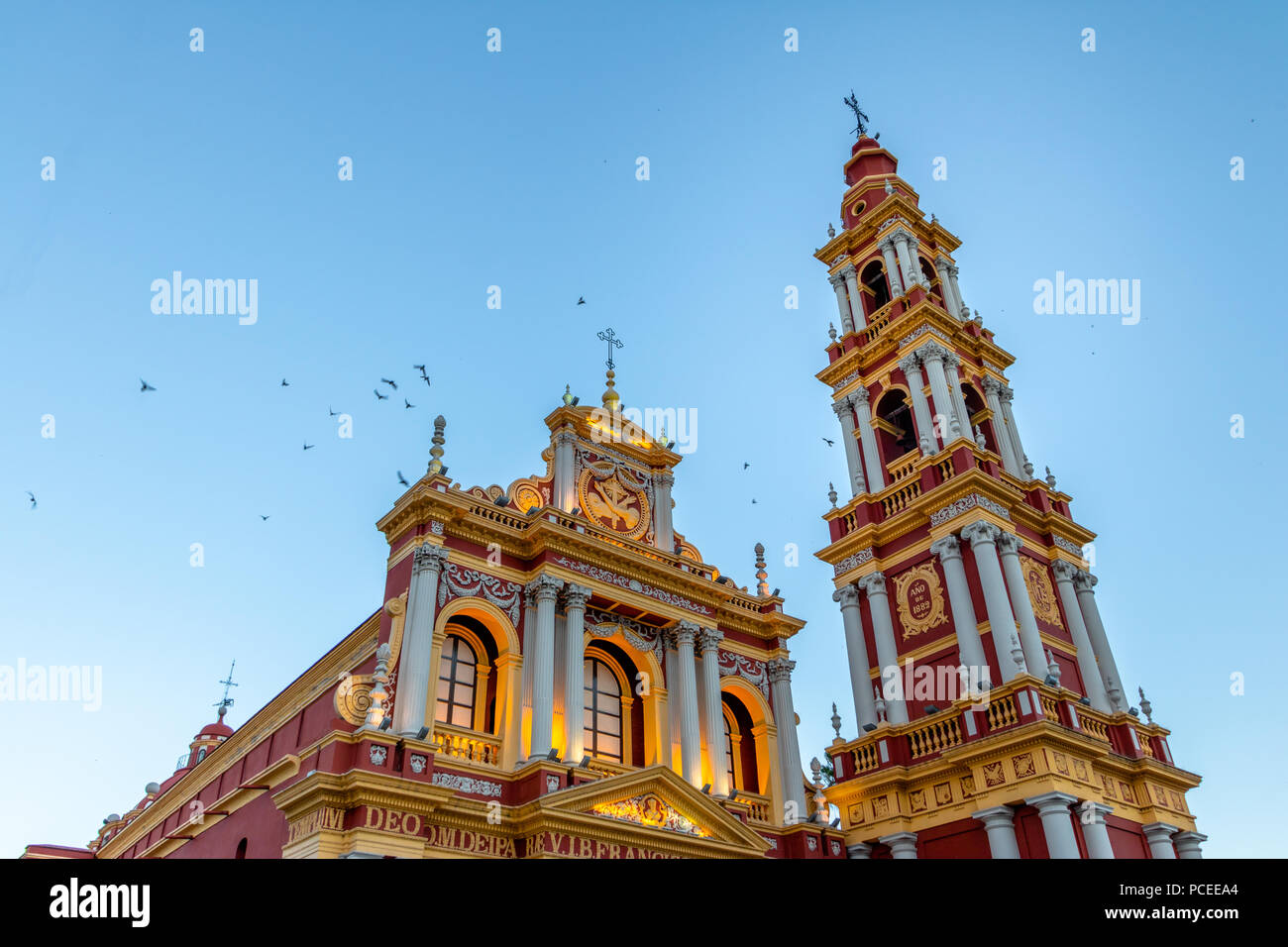 Die Kirche San Francisco - Salta, Argentinien Stockfoto