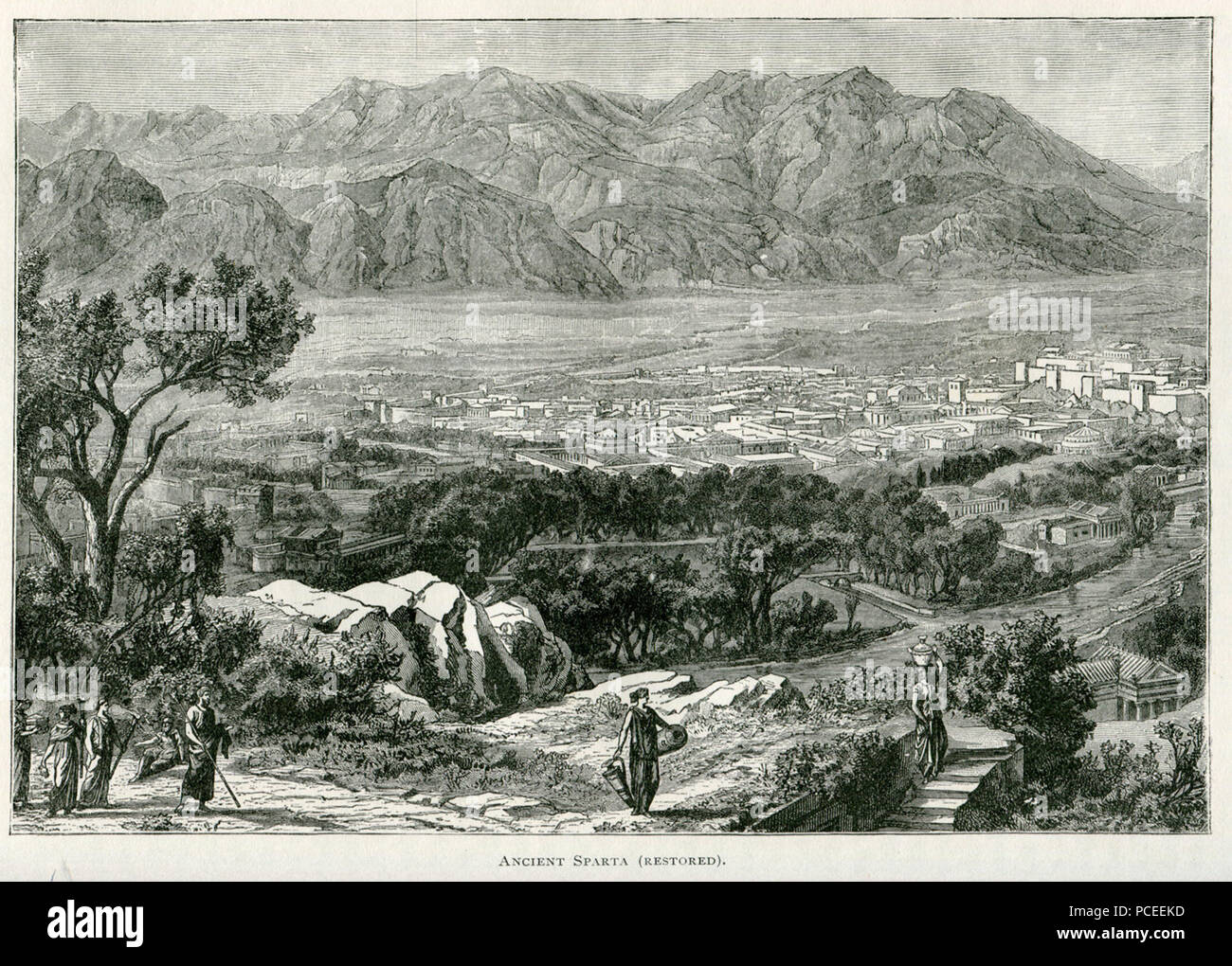 44 Antiken Sparta (restauriert) - mahaffy John PENTLAND - 1890 Stockfoto