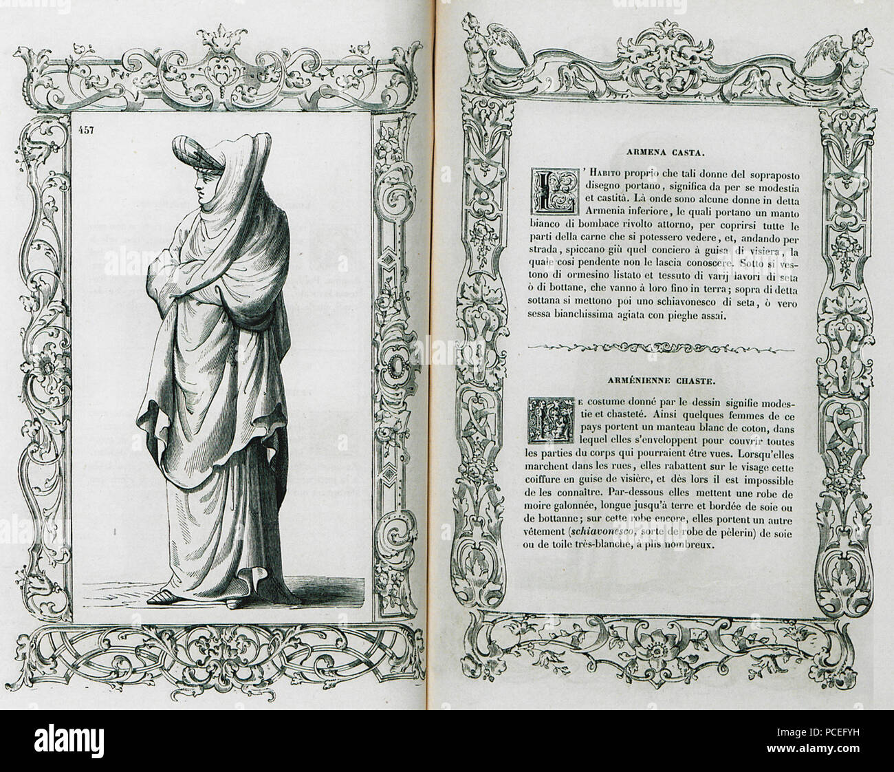 57 Armena casta - Vecellio Cesare - 1860 Stockfoto