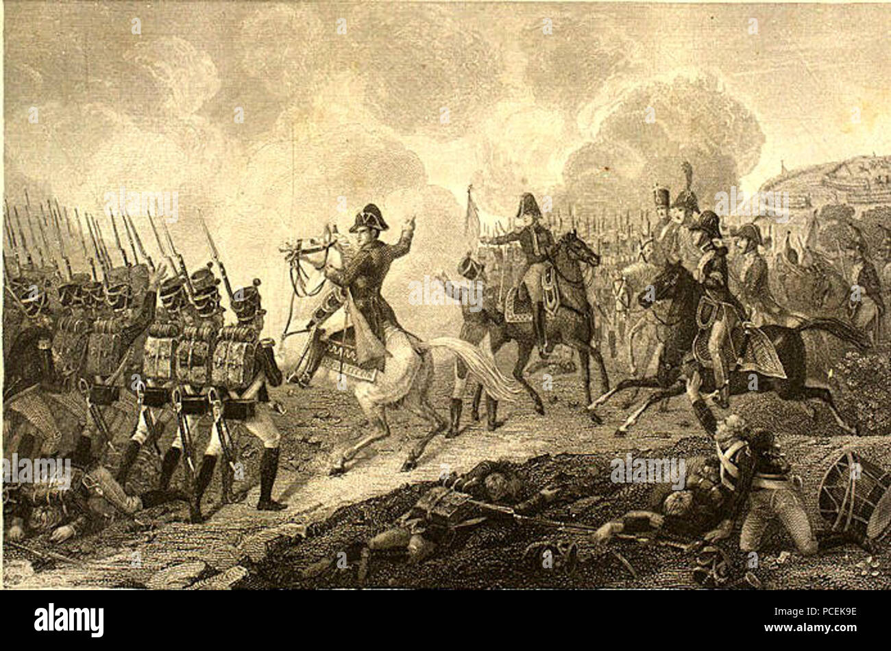 75 Schlacht von Agerola - Amalfi Coast 1813 von Fleischmann Stockfoto