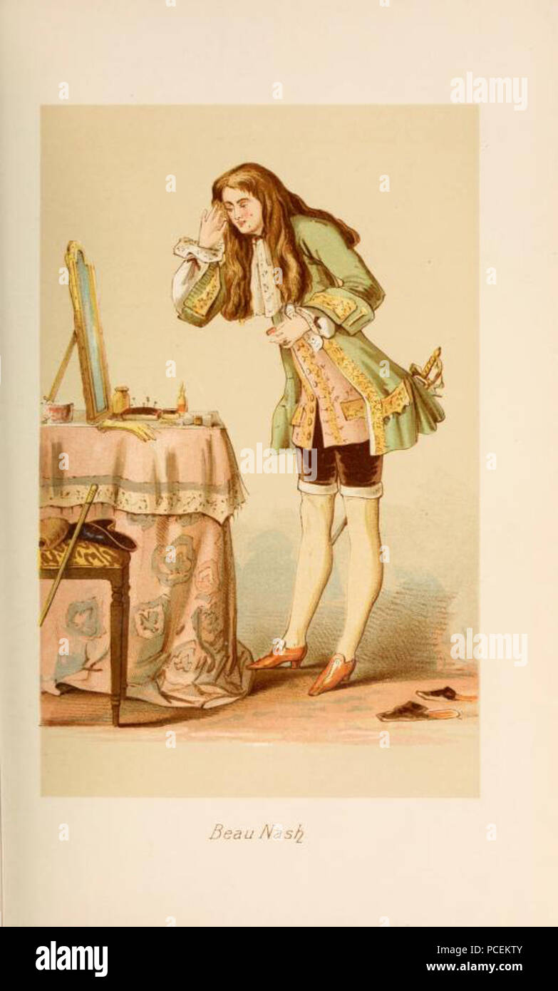 77 Beau Nash - Illustration de 1886 Stockfoto