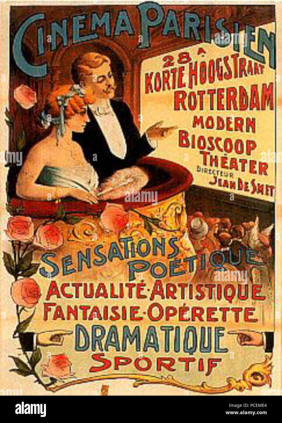 85 Bioscoopaffiche Stockfoto