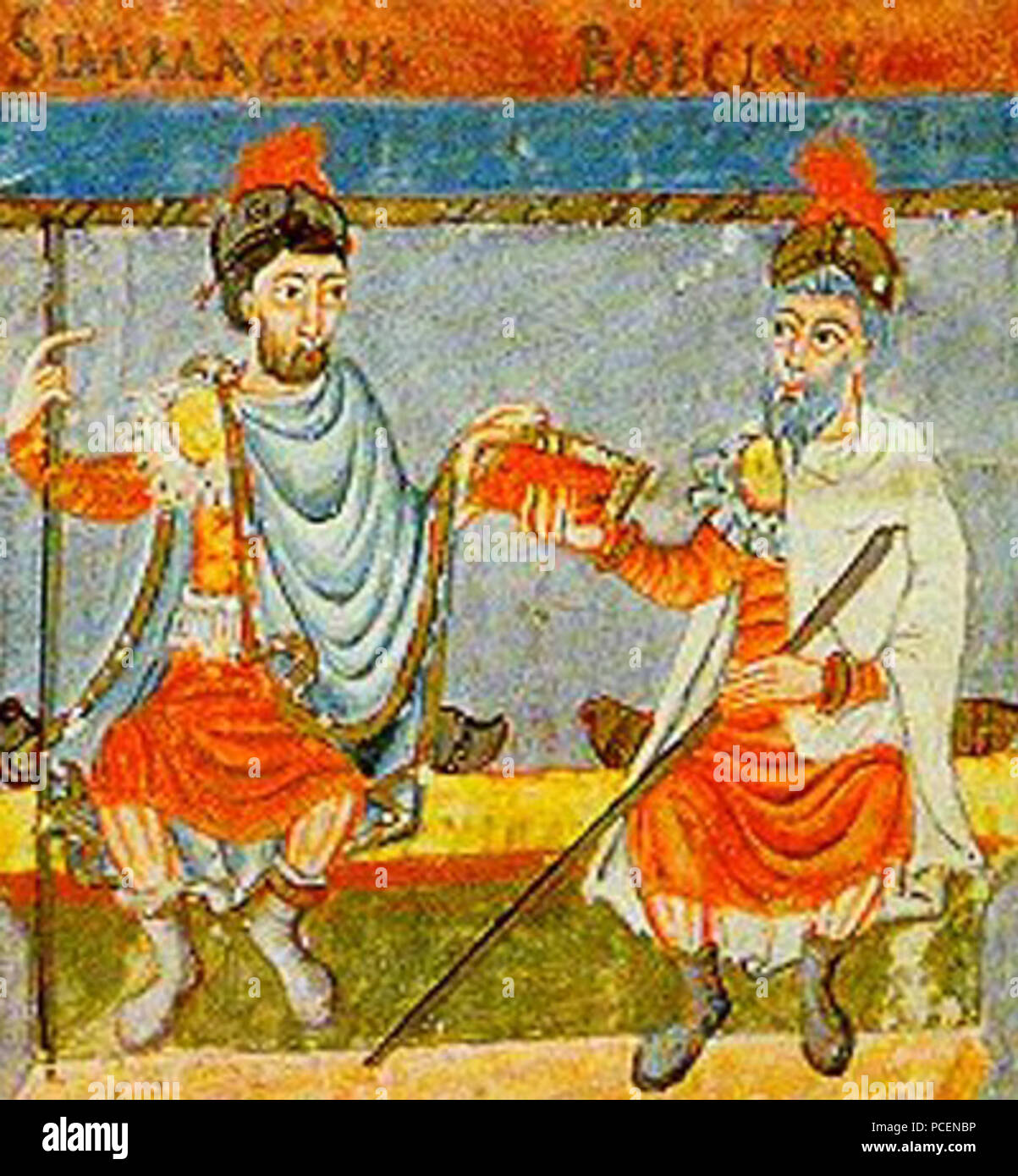 89 Boethius und Simmachos Stockfoto