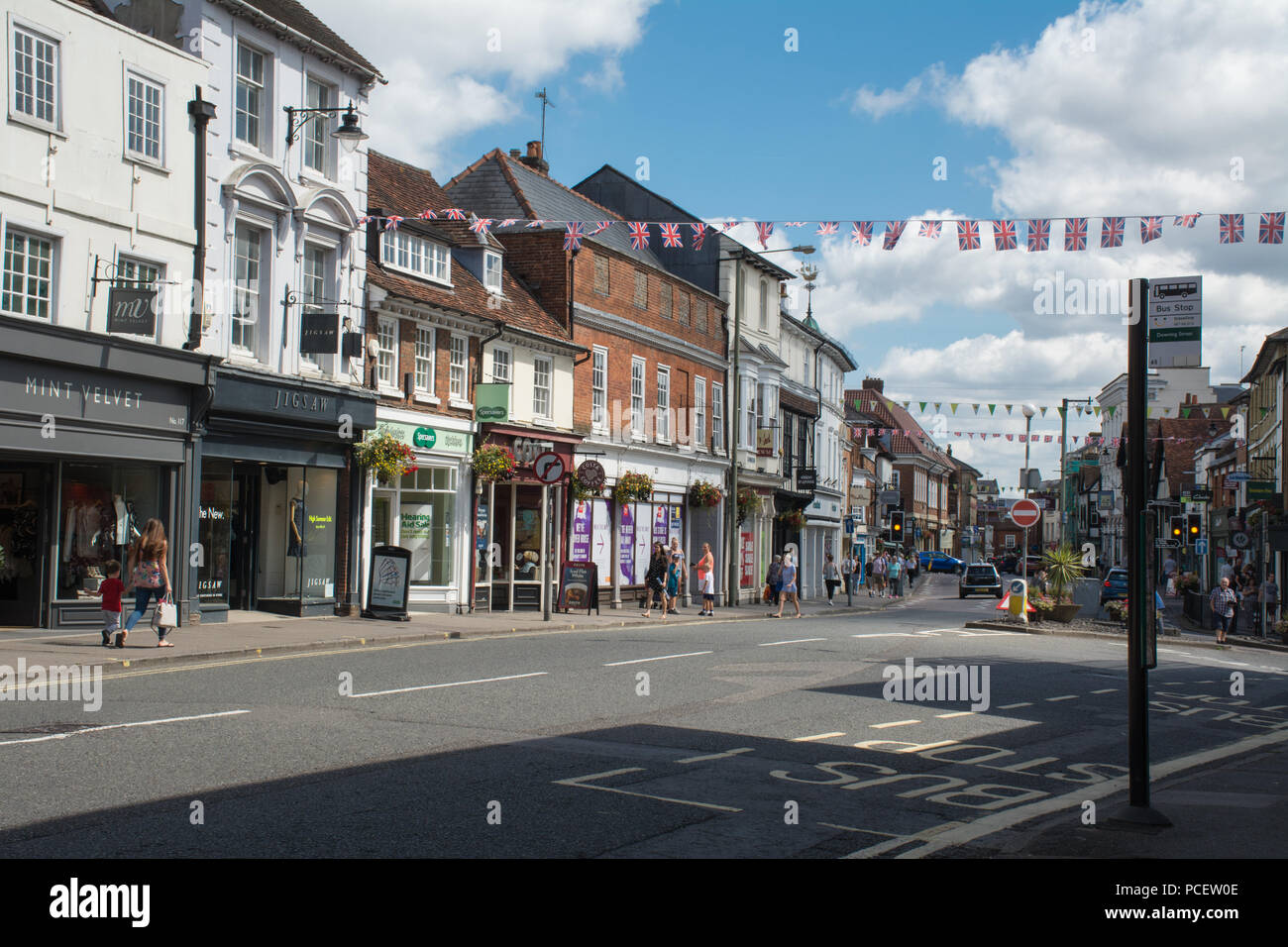 West Street, Farnham, Surrey, Großbritannien Stockfoto