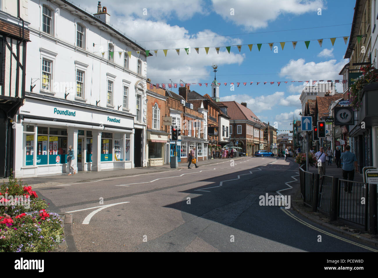West Street, Farnham, Surrey, Großbritannien Stockfoto