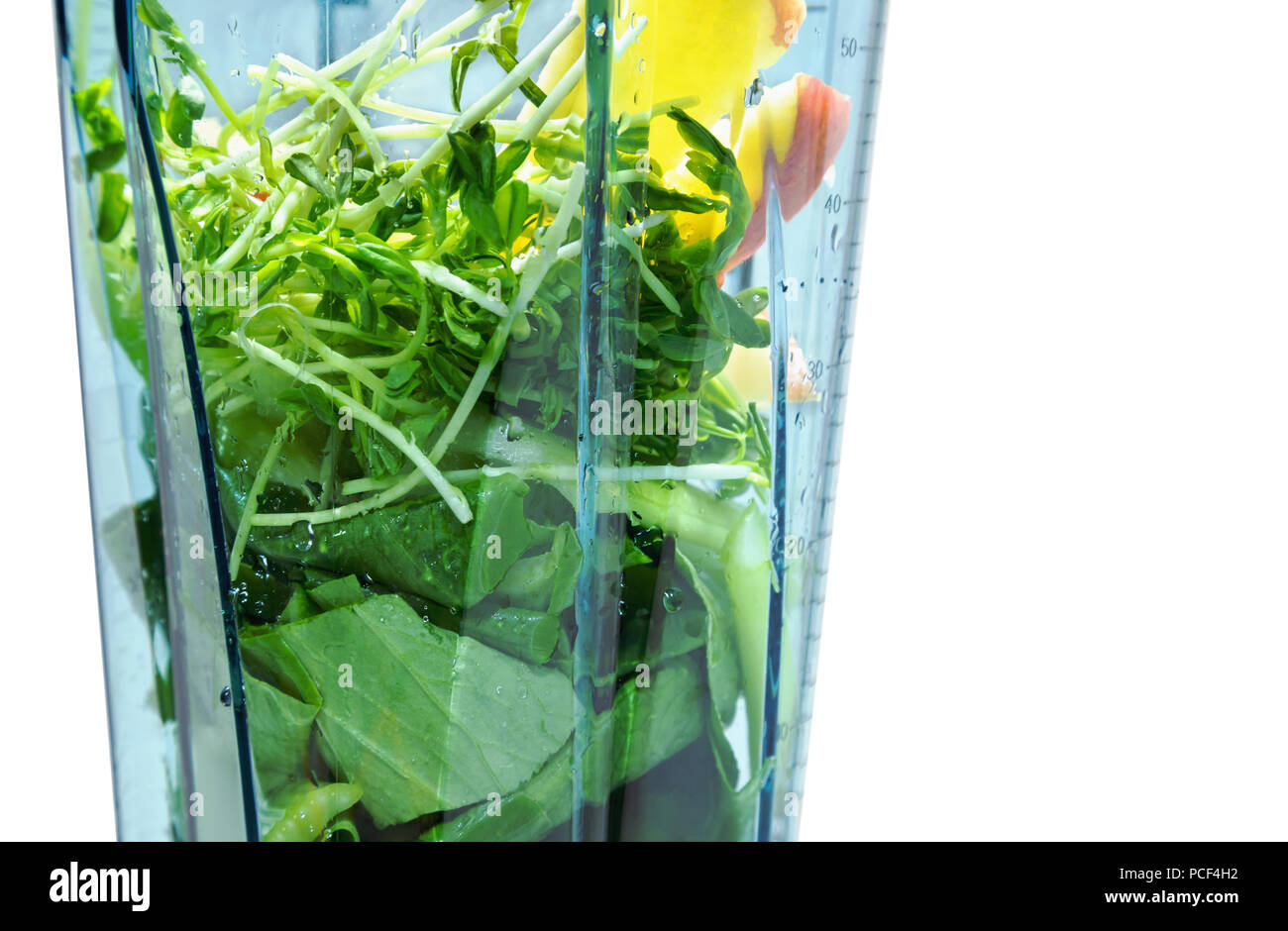 Gesunde Smoothie zur Gewichtsreduktion. Zutaten für gesunde glatte Stockfoto