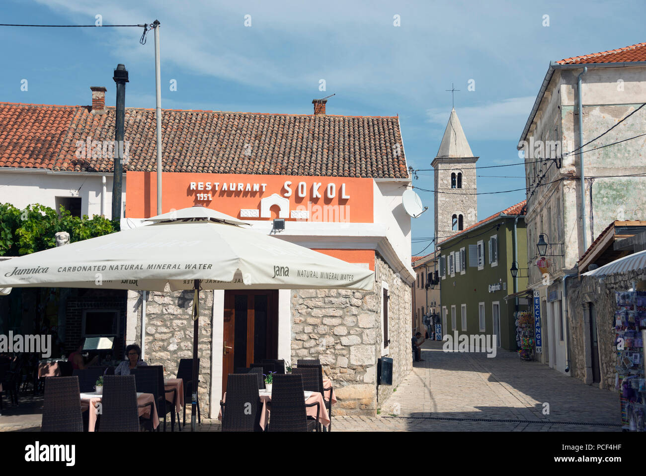 Altstadt, alte Salz Stadt Nin, Kroatien Stockfoto