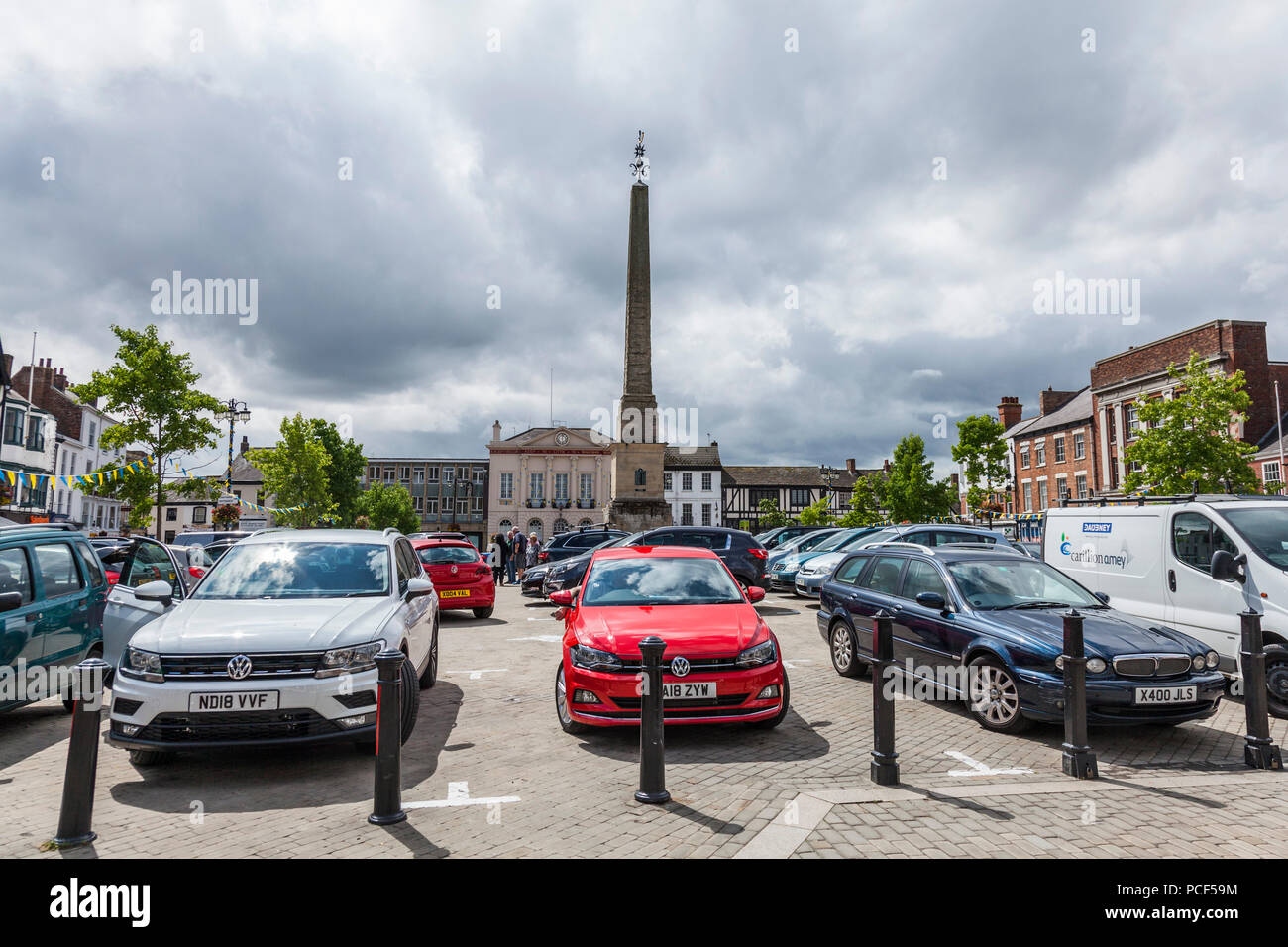 Marktplatz, Ripon, North Yorkshire, England, Großbritannien Stockfoto