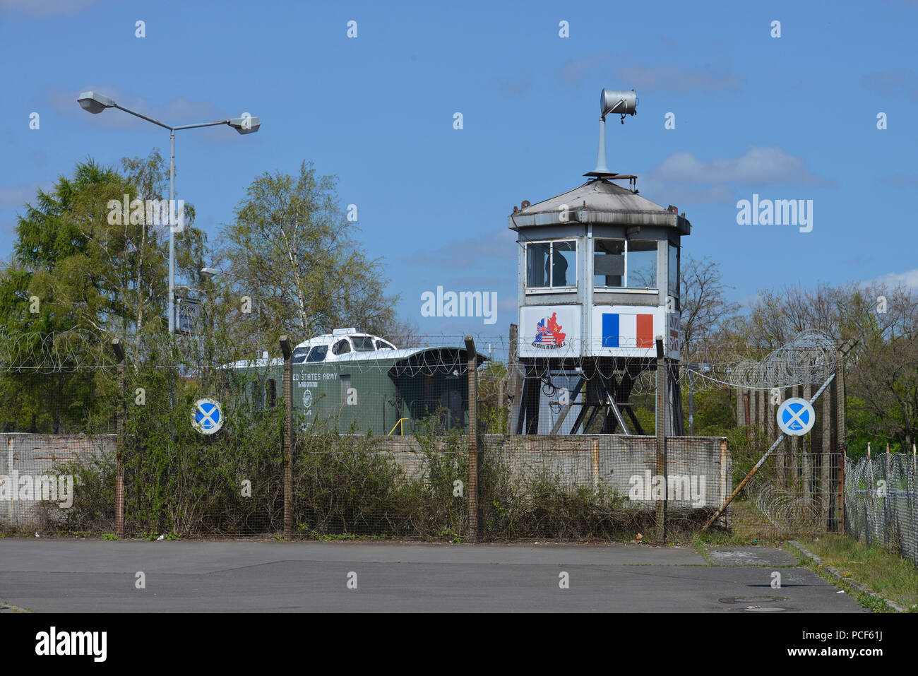 Diplomprojekt Alliierte in Berlin, Kurt-Schumacher-Damm, Flughafen Tegel, Reinickendorf, Berlin, Deutschland Stockfoto