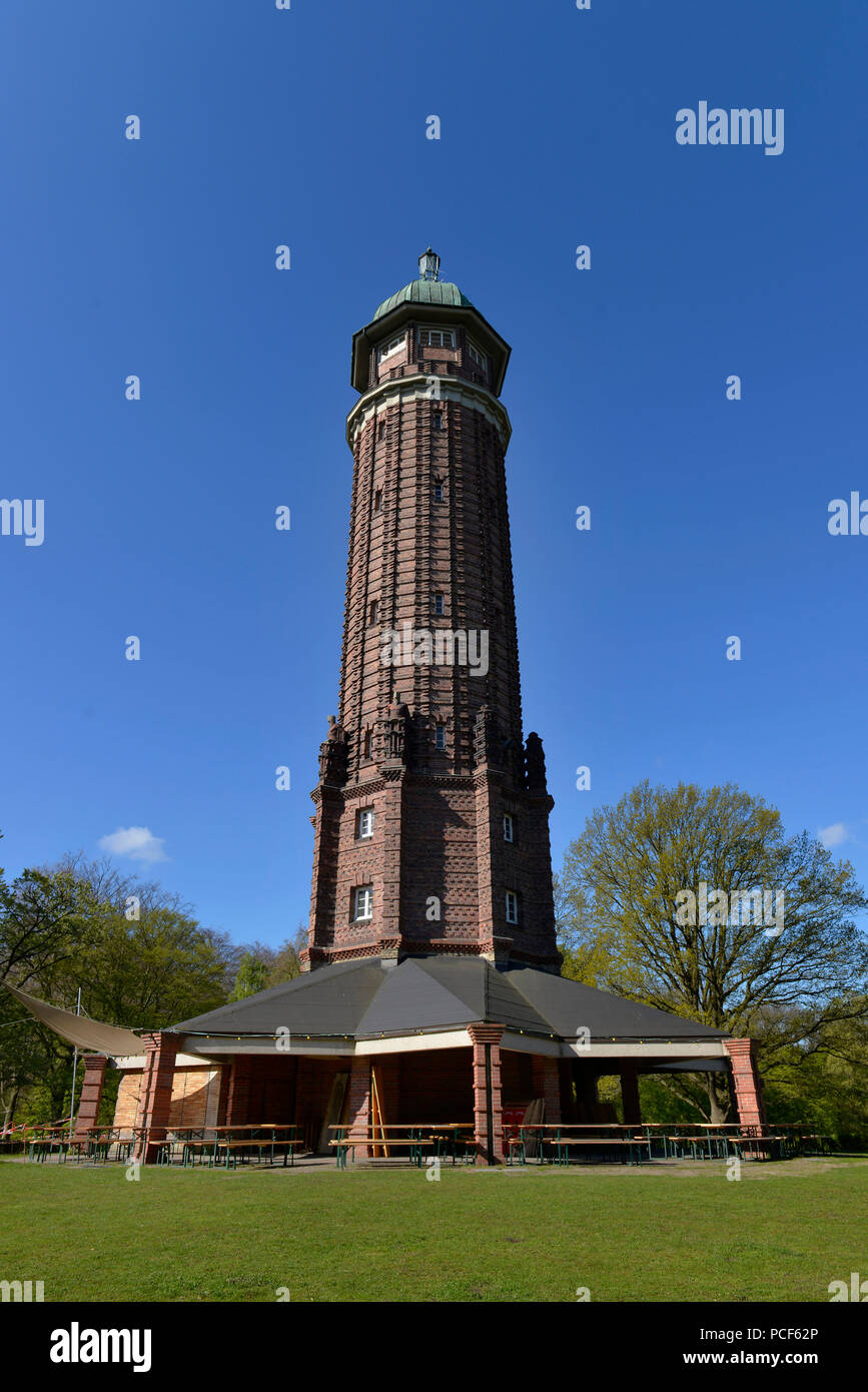 Wasserturm, Jungfernheide, Charlottenburg, Berlin, Deutschland Stockfoto