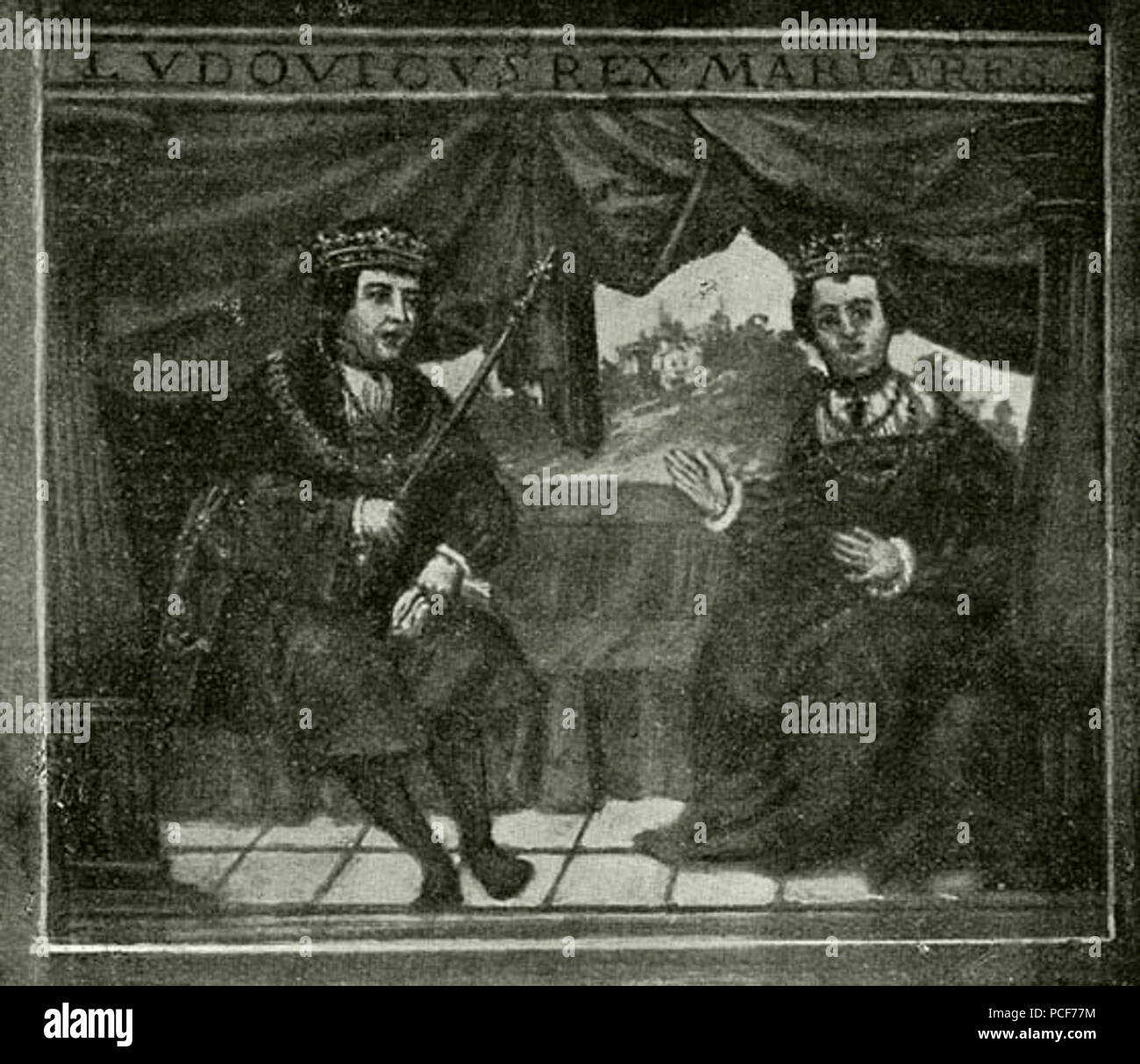 18 78. Ii. LAJOS ÉS MÁRIA ARCZKÉPE Stockfoto