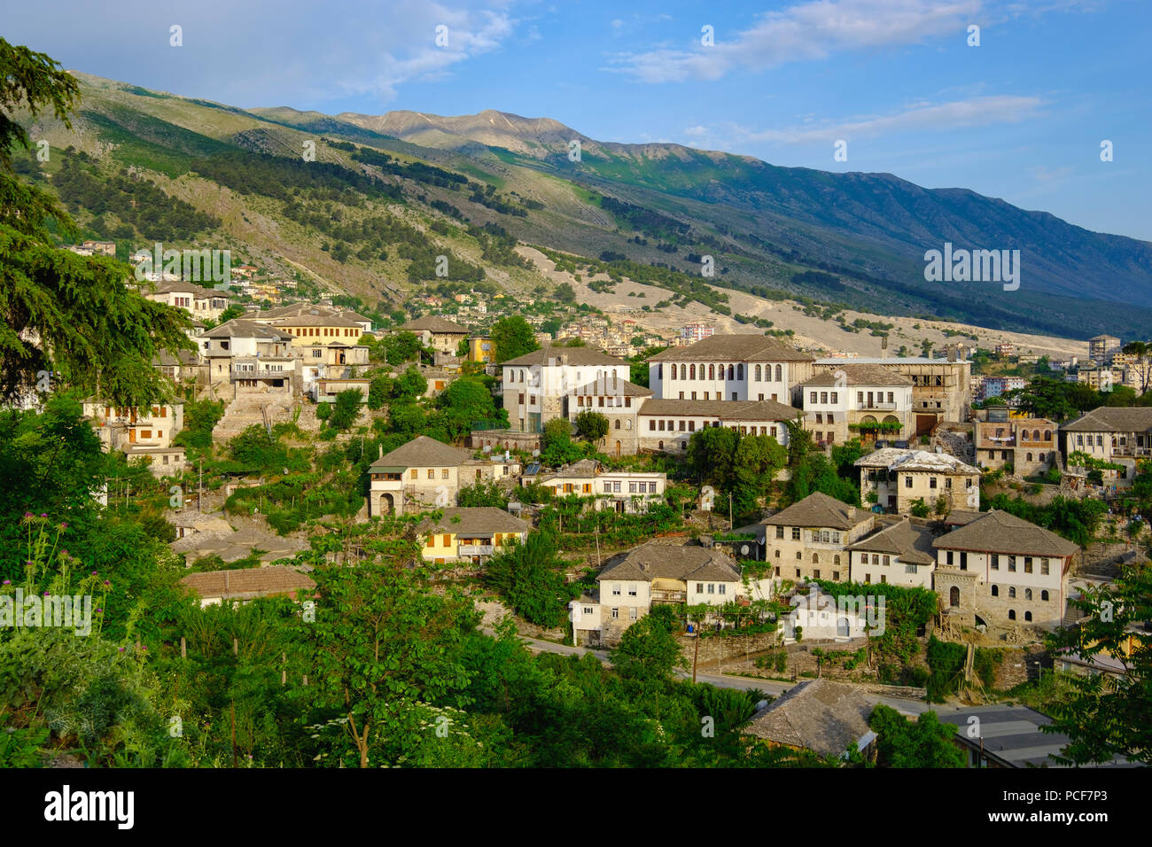 Altstadt, Gjirokastra, Gjirokastër, Albanien Stockfoto