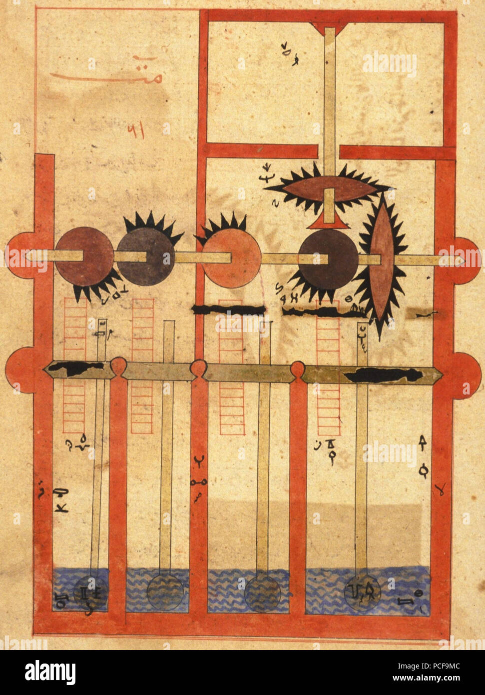 54 arabische Maschine Manuskript - Anonym-Frau oder. fol. 3306 q Stockfoto