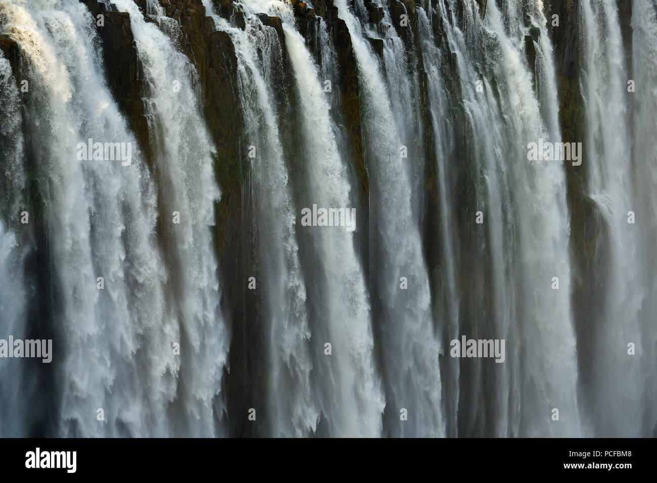 Falling Waters, Victoria Falls, Simbabwe, Afrika Stockfoto