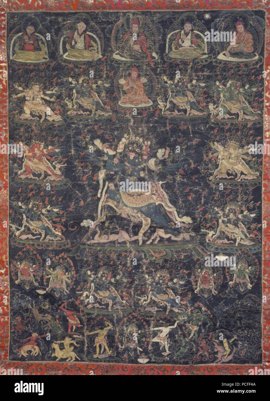 99 Brooklyn Museum - Schwarz Tanka P'Yag-na-rdo-rje (Vajrapani) Stockfoto