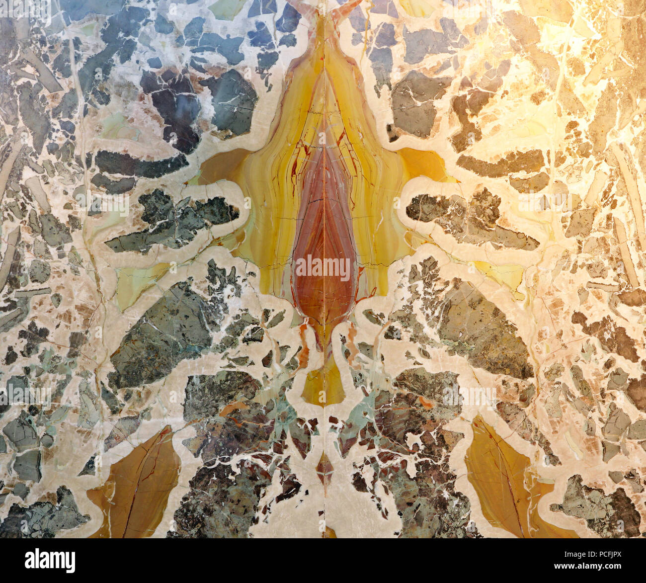 Interessante Muster der luxuriösen Marmor Stein aus Italien Stockfoto
