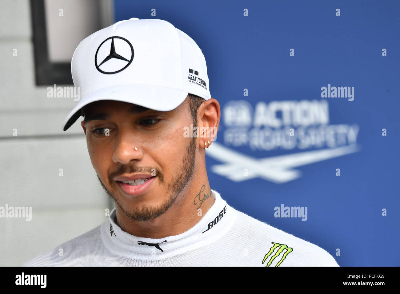 Lewis Hamilton; Mercedes Grand Prix, Formel 1 GP, Ungarn in Budapest, 28.07.2018 Foto: mspb/Jerry Andre *** Local Caption *** Rubio | Verwendung weltweit Stockfoto