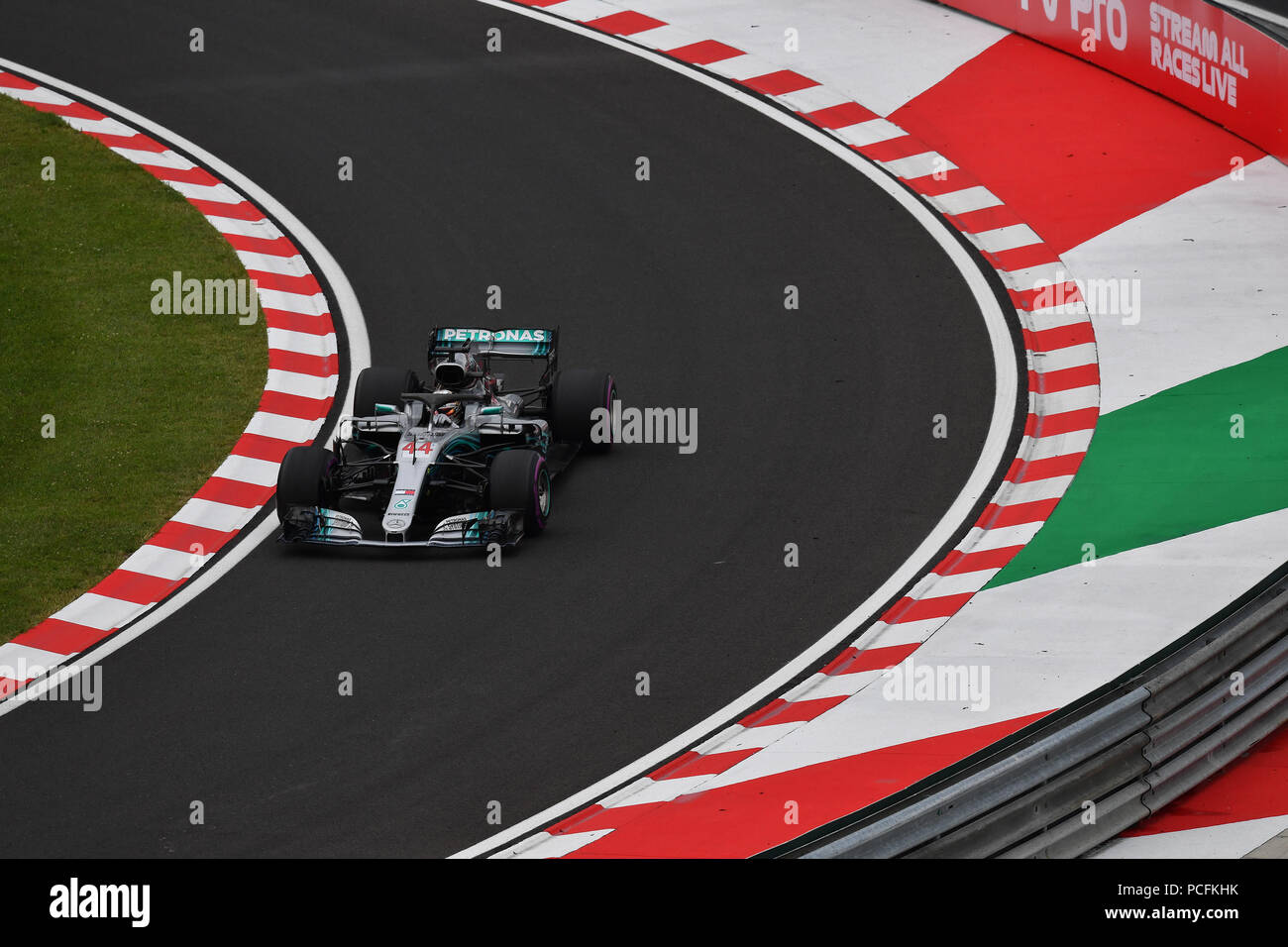 Lewis Hamilton; Mercedes Grand Prix, Formel 1 GP, Ungarn in Budapest, 28.07.2018 Foto: mspb/Jerry Andre *** Local Caption *** Rubio | Verwendung weltweit Stockfoto