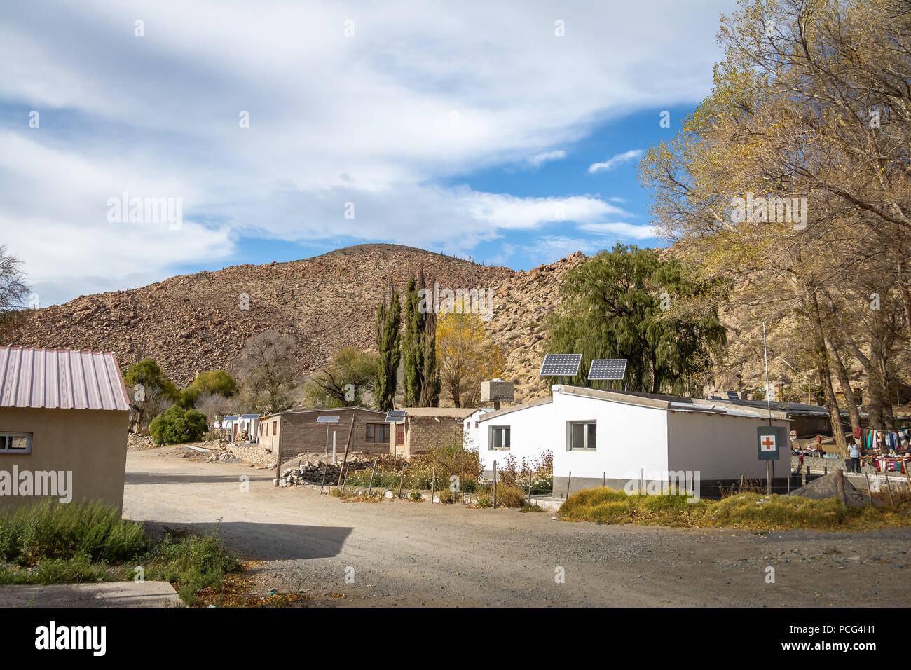 Santa Rosa de Tastil Dorf Santa Rosa de Tastil, Salta, Argentinien Stockfoto