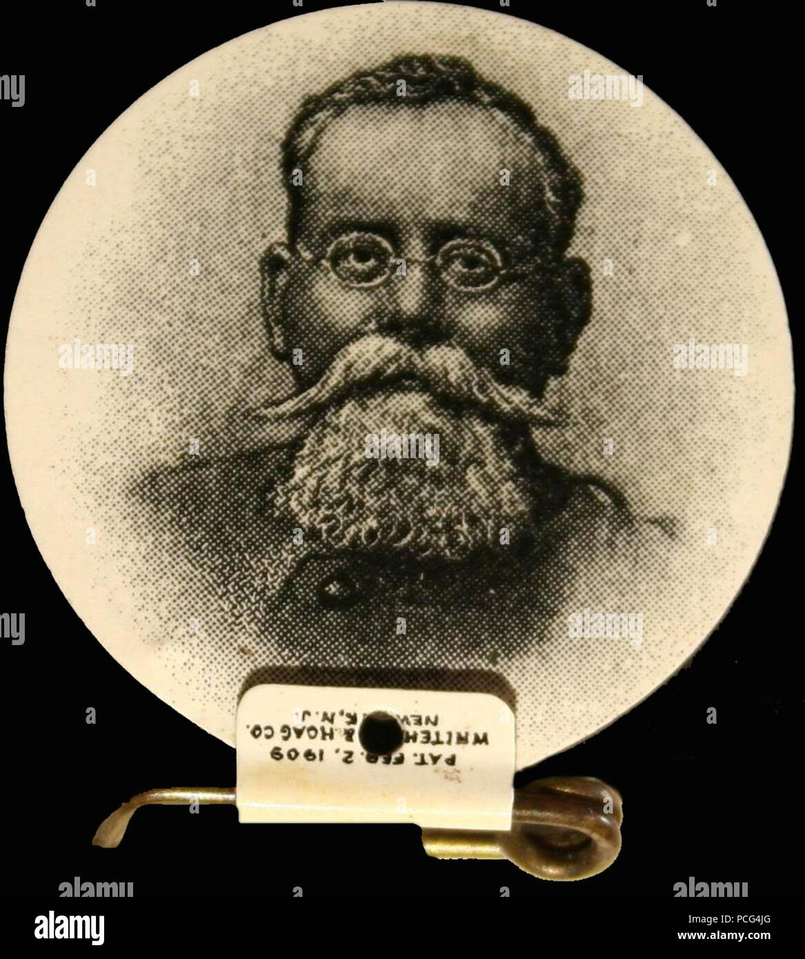 94 Botón de Propaganda Wahlen. Venustiano Carranza Stockfoto