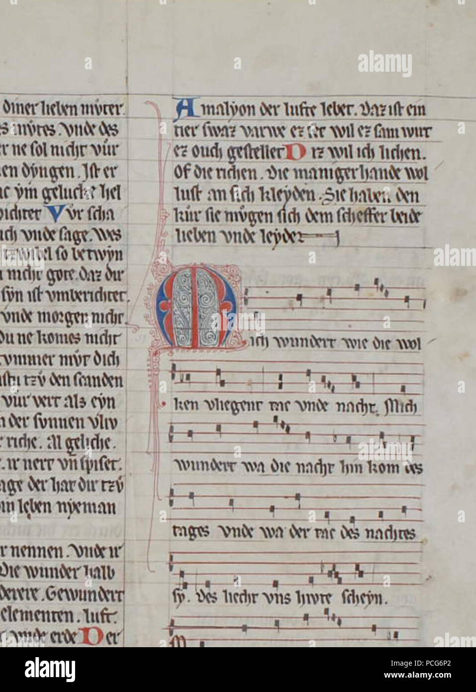 49 Jenaer Liederhandschrift - 2 Stockfoto