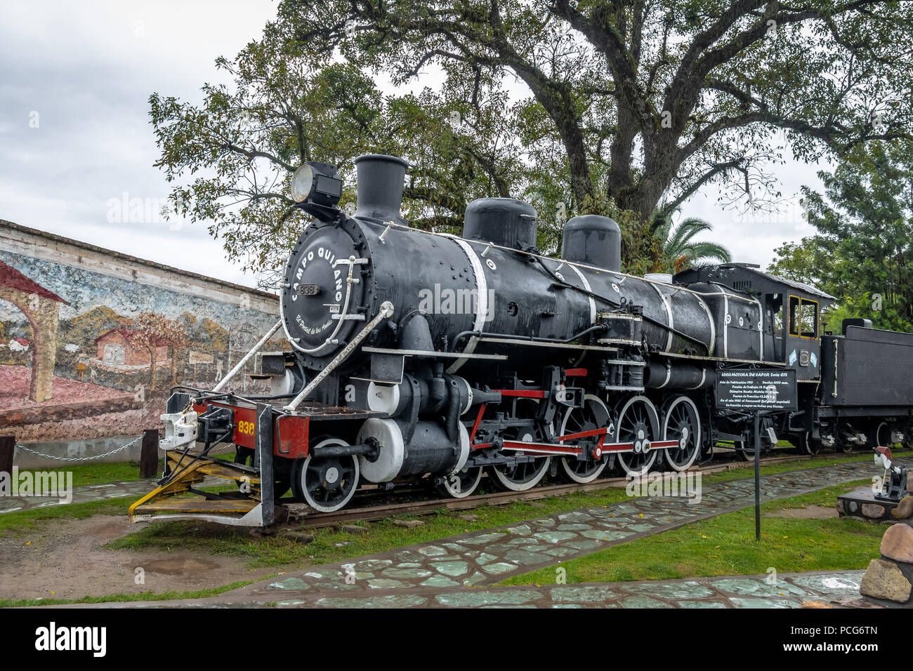 Alte Dampflok Zug in Campo Quijano - Salta, Argentinien Stockfoto
