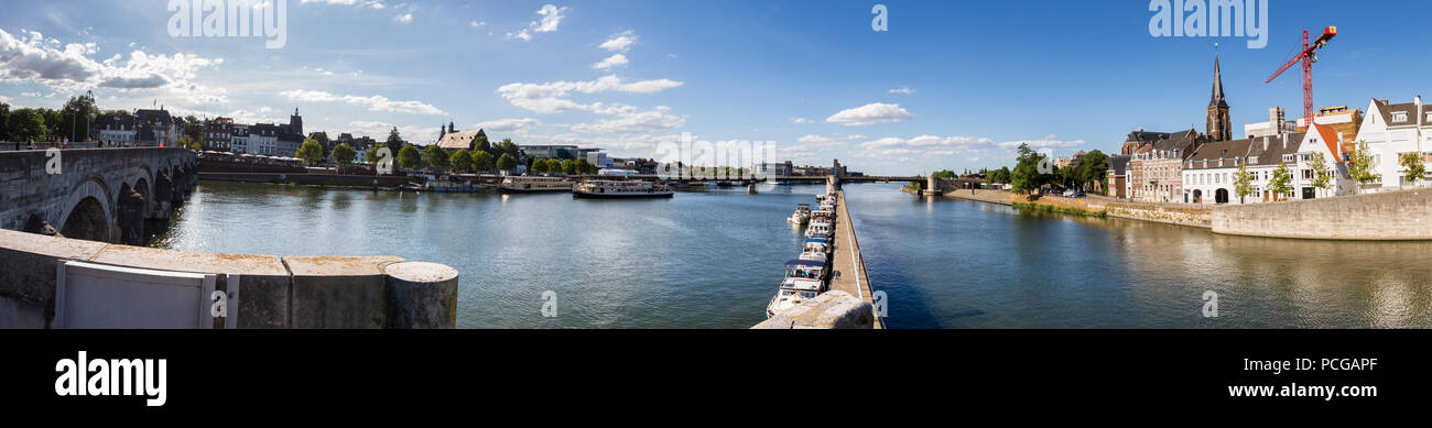 Maastricht in den Niederlanden high definition Panorama Stockfoto