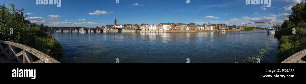 Maastricht in den Niederlanden high definition Panorama Stockfoto