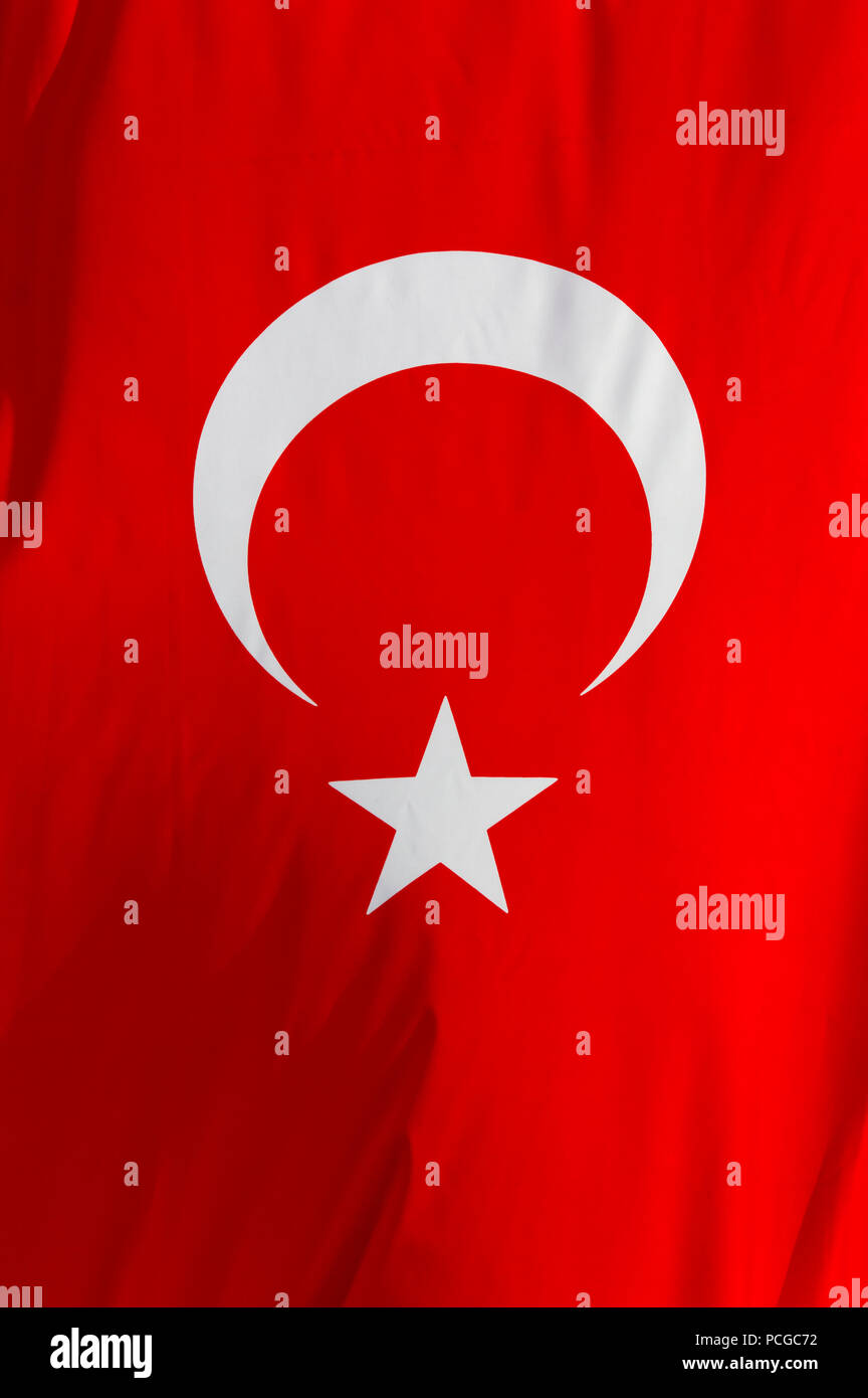 Flagge der Türkei Stockfoto