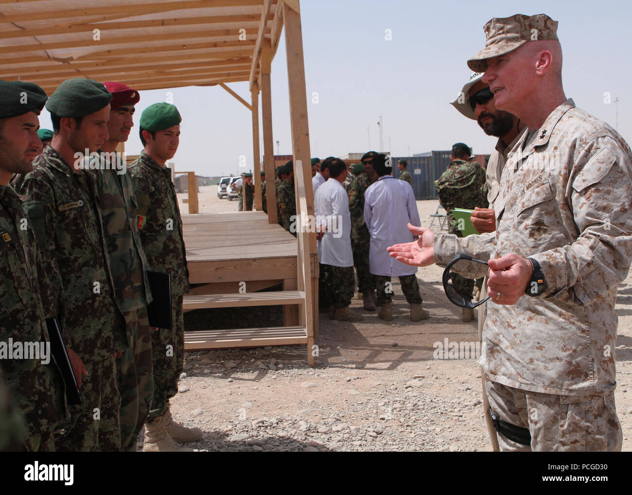 Afghanen Zug terroristische Bedrohungen zu besiegen Stockfoto