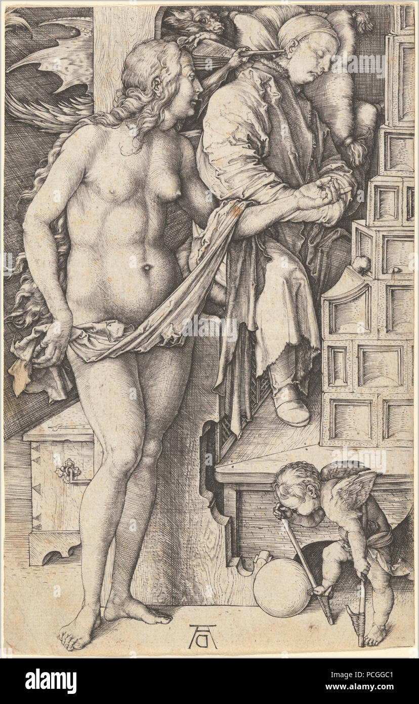 Albrecht Dürer - der Traum von der Arzt (Versuchung der Spannrolle) (1947.7.41). Stockfoto
