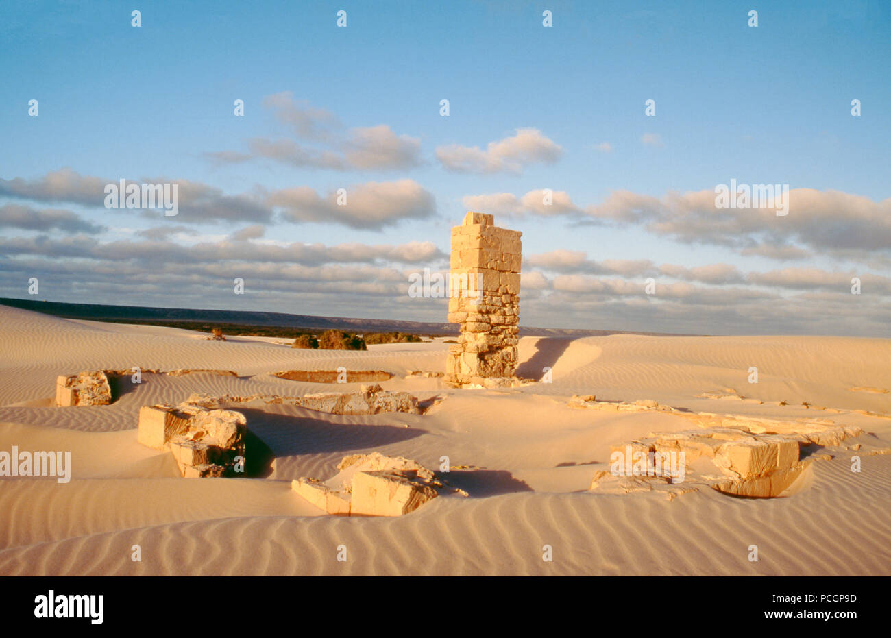 OLD TELEGRAPH STATION RUINEN, EUCLA NATIONAL PARK, South Coast, WESTERN AUSTRALIA Stockfoto