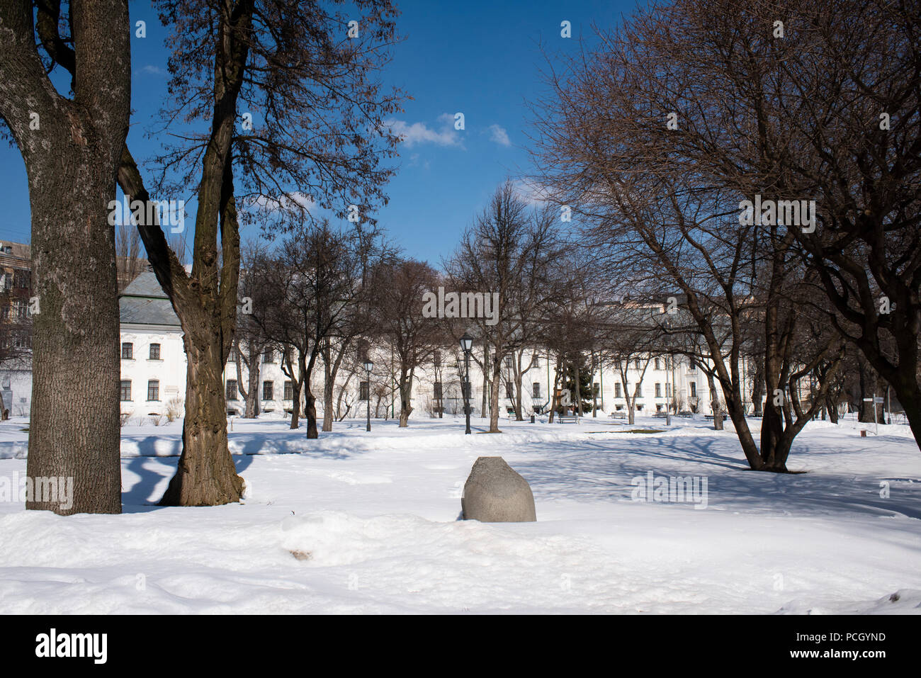 St. Sophia Kathedrale Garten, Kiew, Ukraine. Stockfoto