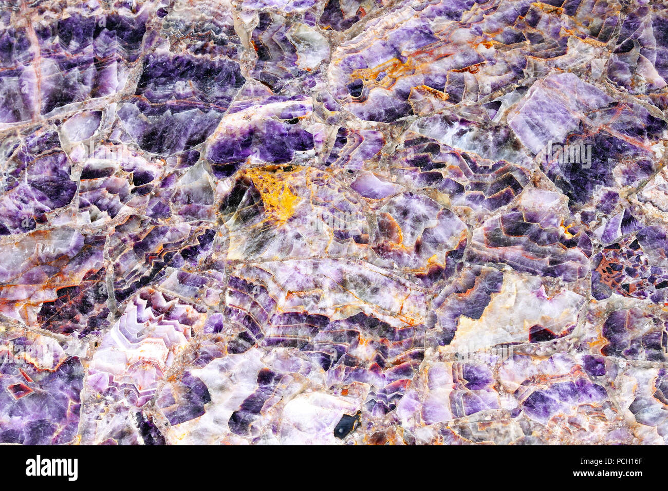 Luxuriöse lila Marmor Stein aus Italien Stockfoto