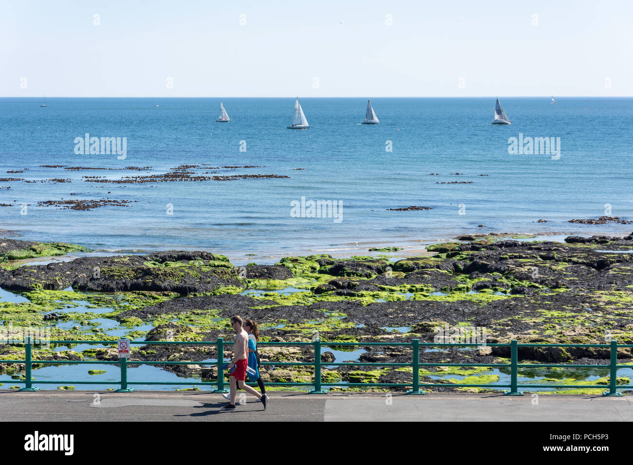 Strandpromenade, Seaburn, Sunderland, Tyne und Wear, England, Vereinigtes Königreich Stockfoto