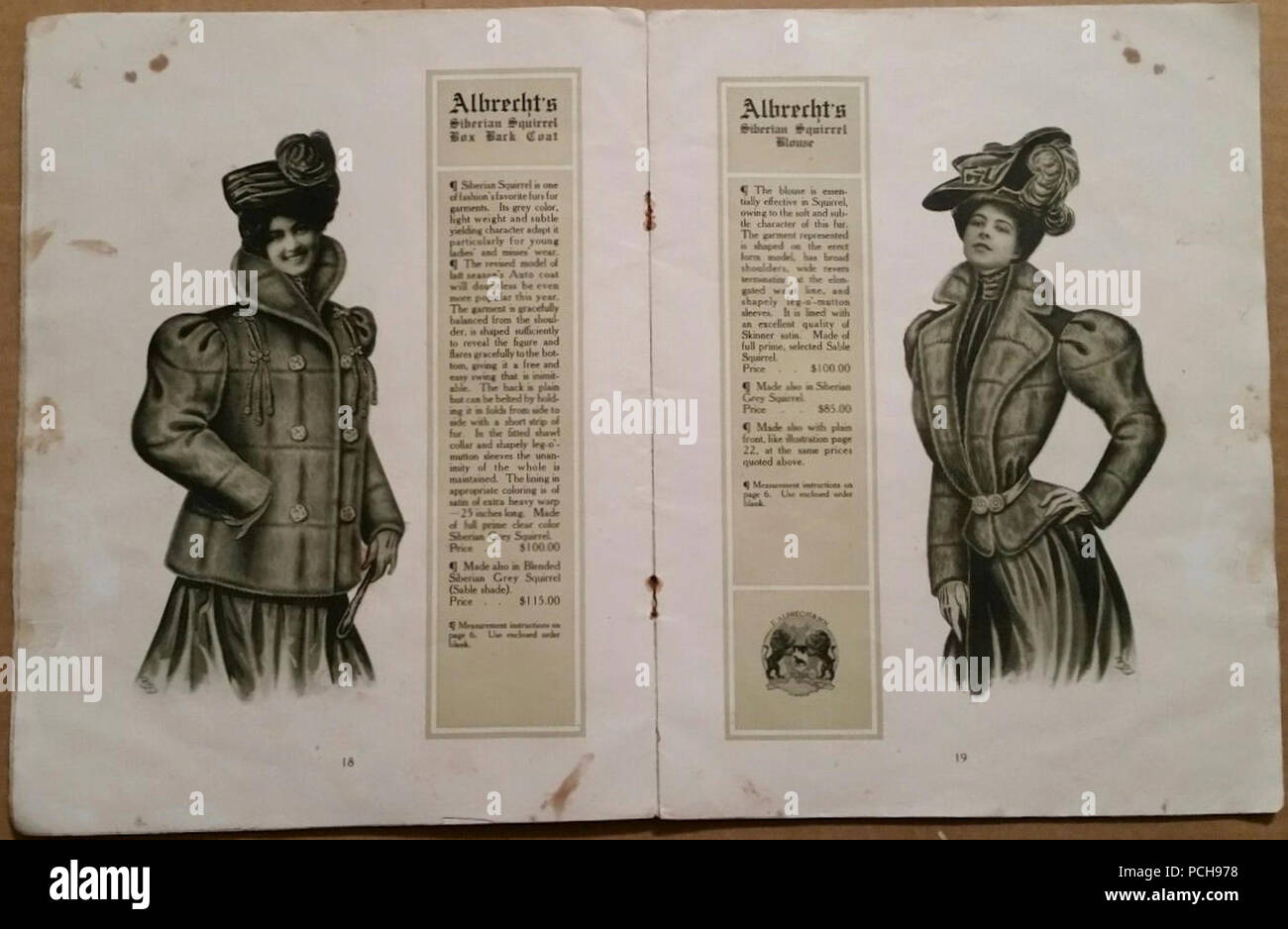 Albrecht & Sohn, Pelze, Saint Paul, Minnesota, 15. jährlichen Katalog 1505-1506 (07). Stockfoto