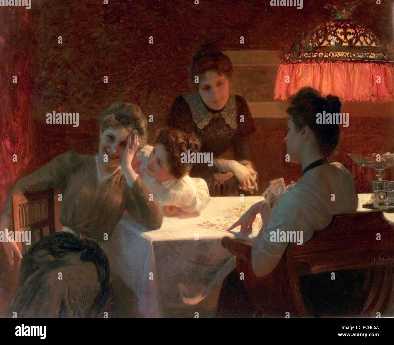 Albert Ritzberger, 1900 c - die Liebe von Oracle. Stockfoto