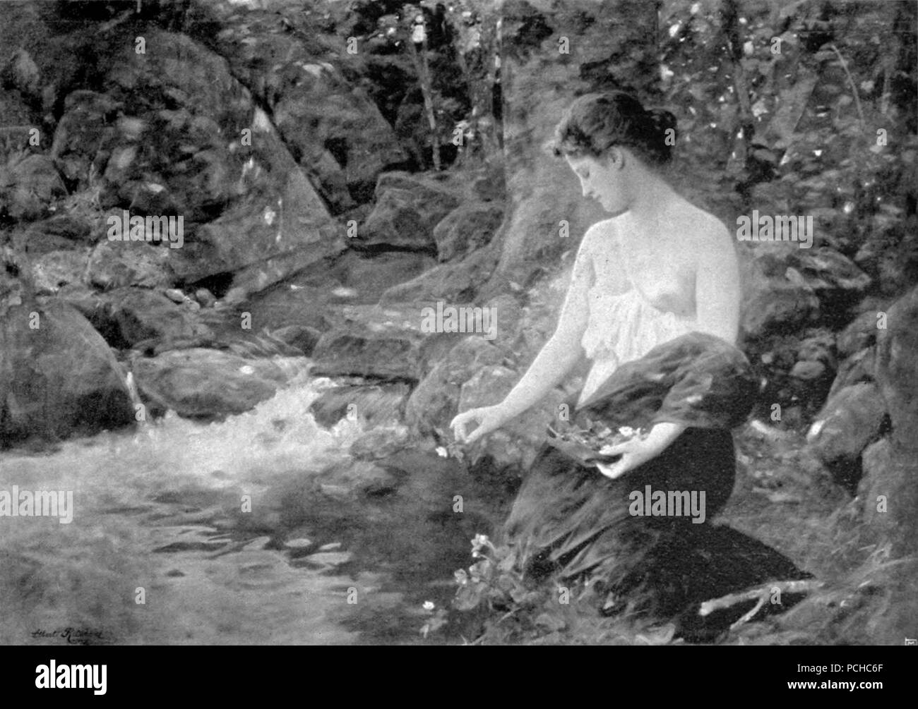 Albert Ritzberger - Quellennymphe. Stockfoto