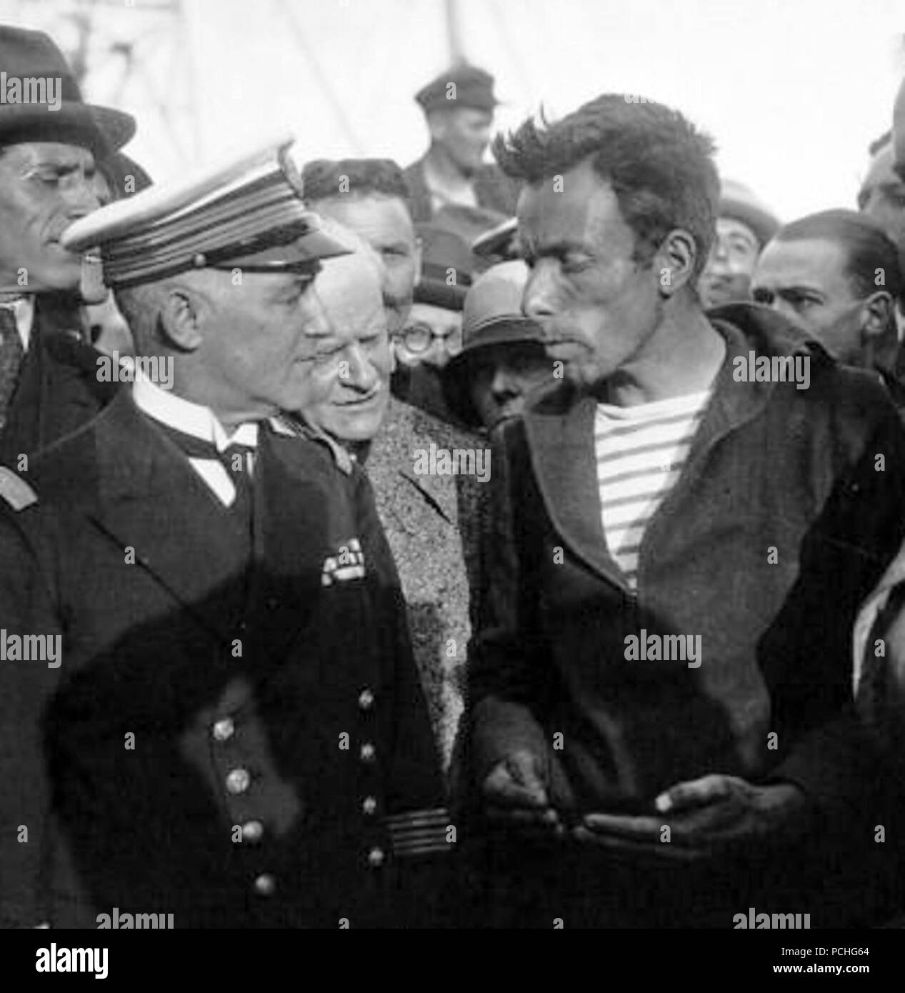 Alain Gerbault 1929. Stockfoto