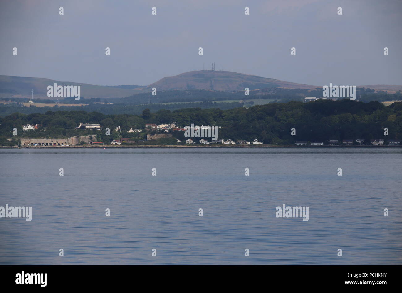 Fernsicht auf Limekilns Charlestown Fife Schottland Juli 2018 Stockfoto