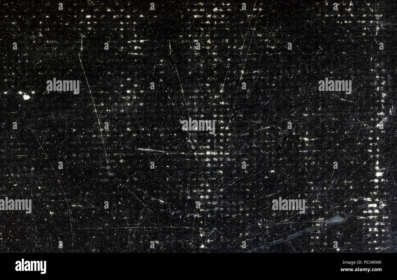 Kratzer, altes, schwarzes Tuch Textur Stockfoto