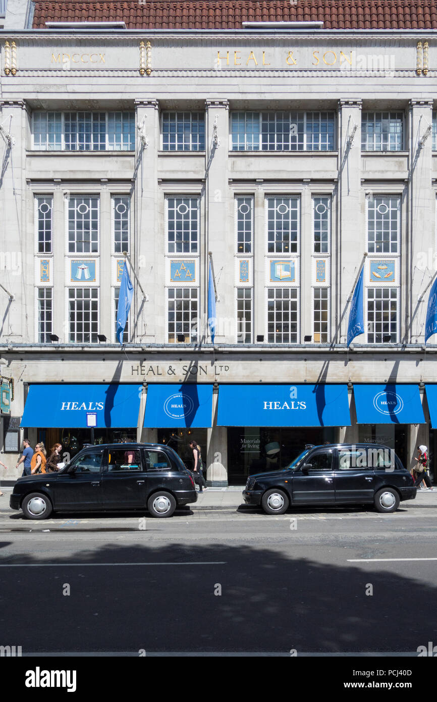 Der heilen Möbel- und Einrichtungshaus der Tottenham Court Road, London, UK Stockfoto