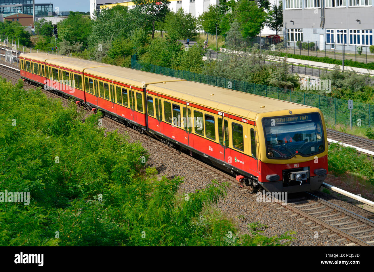 S-Bahn, Schöneberg, Berlin, Deutschland Stockfoto
