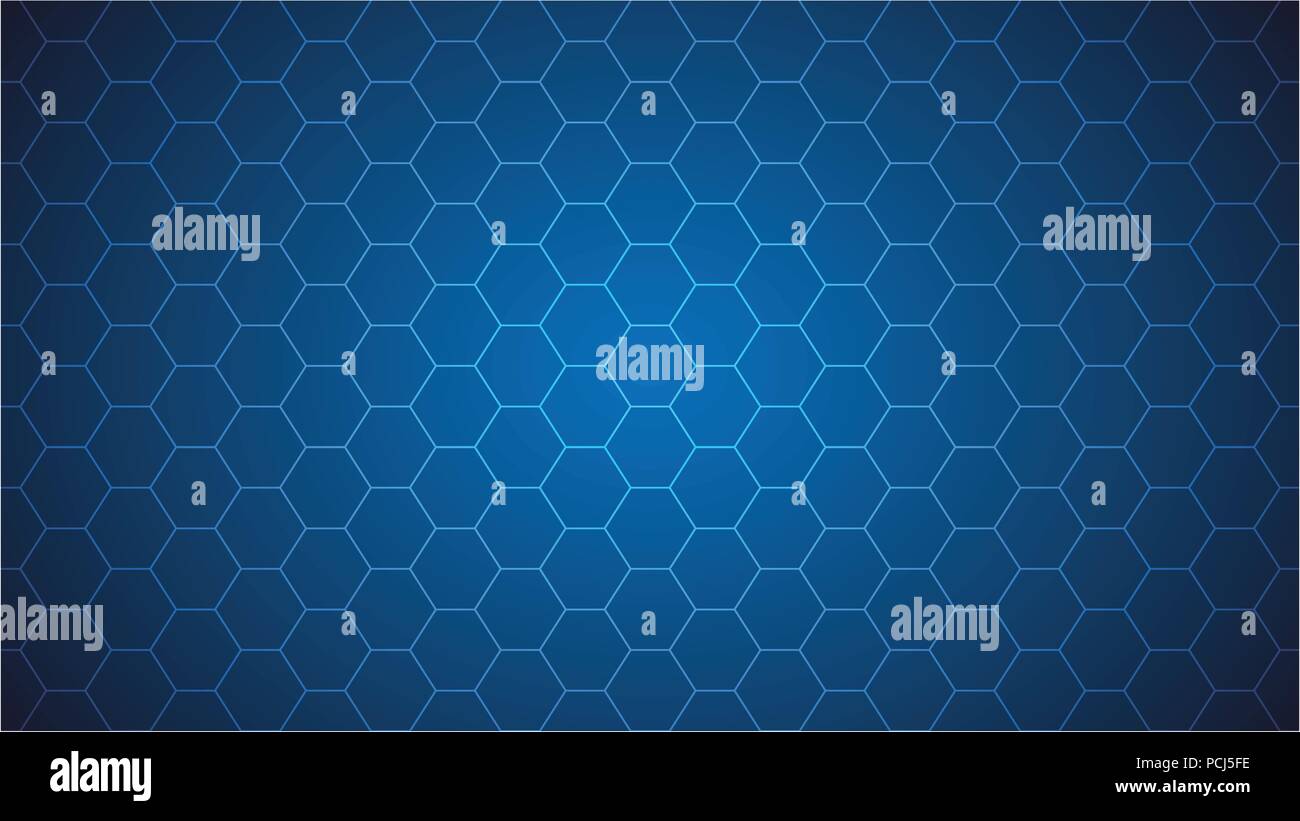 Einfache nahtlose hexagonalen Muster Grid. Vector EPS 10. Stock Vektor